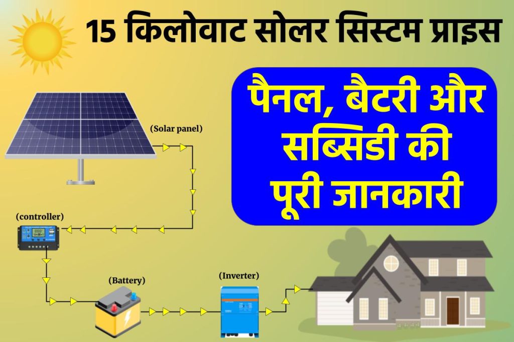 15 किलोवाट सोलर सिस्टम प्राइस – पैनल, बैटरी और सब्सिडी के साथ - 15kW Solar System Price With Complete Details