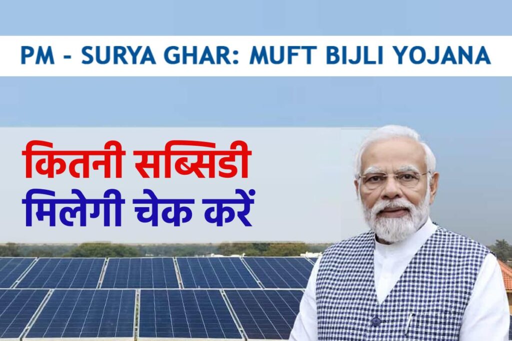 PM Surya Ghar Yojana Subsidy Structure