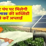 3 व 5 एचपी वाले सोलर पंप लगाने पर मिलेगी 2.38 लाख तक की सब्सिडी, कैसे करना होगा अप्लाई, जानें 